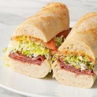 Capicollo Hot · all sandwiches come with:
lettuce, onions, tomato, Italian dressing, mayo, mustard, salt & p...