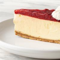 Strawberry Cheesecake · One slice
