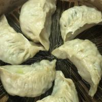 Vegetarian Steamed Dumplings (6) · Tofu, Chinese green, mushrooms, and vermicelli