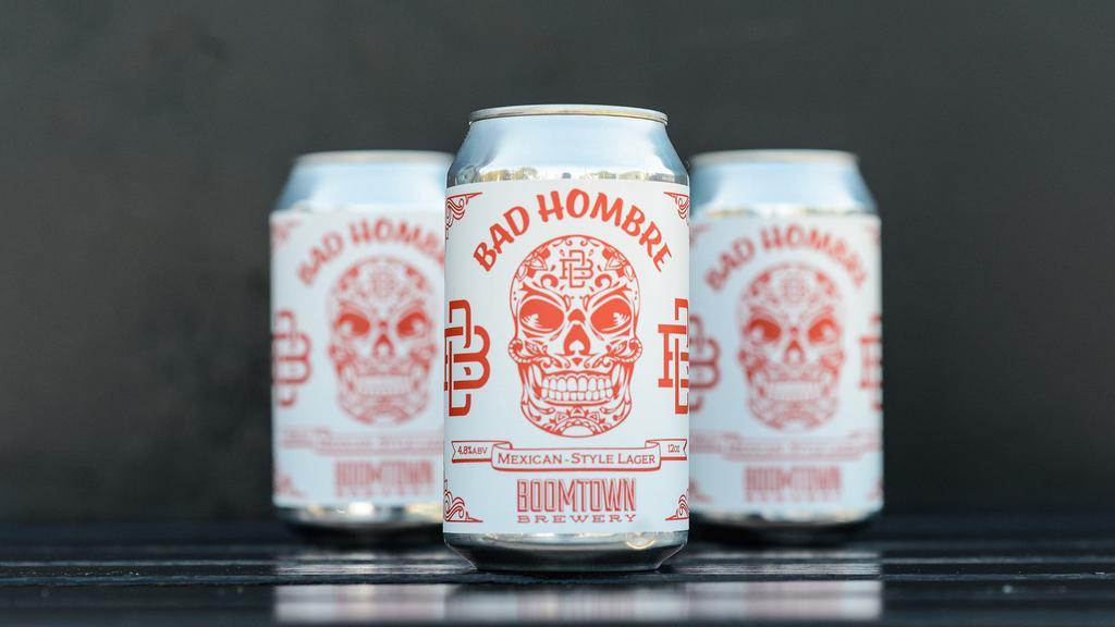 Boomtown (Dtla) Bad Hombre · mexican style lager 4.8% (12oz can)