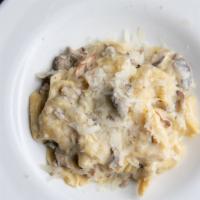 Tortellini · mushrooms, light cream, truffle oil - tossed with bella lodi. gluten-free pasta available fo...