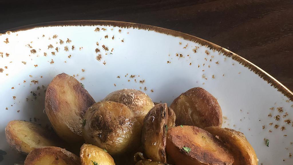 Roasted Potatoes · Vegan, Gluten-Free. marble potatoes.