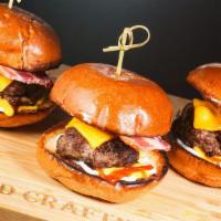 Bacon Cheeseburger Sliders · 3 Angus Beef Sliders with American Cheese, ThickCut Applewood Smoked Bacon, Ketchup, Mustard...