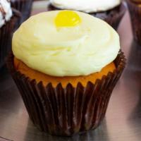 Lemon Drop · Vanilla bean cake filled with lemon curd, frosted with lemon buttercream and topped with mor...