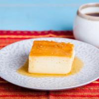 Flan · A Mexican style custard jello made out of sweetened condensed milk and eggs.