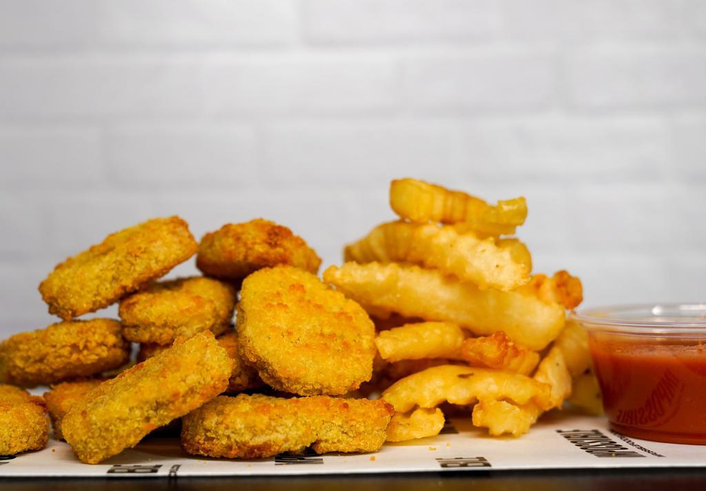 12 Impossible Nuggets · 12 Crispy Impossible chicken nuggets fried to perfection and served  with your choice of dipping sauce