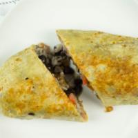 Chicken Burrito (Pollo) · comes with tomato & cilantro mix, grilled onions, rice, beans (pinto or black), cheese, and ...