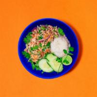 Spicy Chicken Larb · Our signature chicken larb, spiced up a notch.