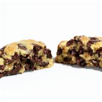 Mini Chocolate Chip · SAME CHOCOLATE CHIP COOKIE THAT WE'RE KNOWN FOR BUT HALF THE SIZE.  Semi-sweet chocolate chi...