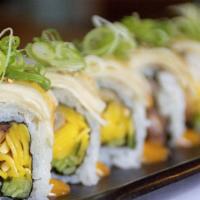 Vegetable King Roll · King oyster mushroom, cashew and spicy miso.