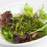 Seaweed Salad · Marinated Japanese style seaweed salad.