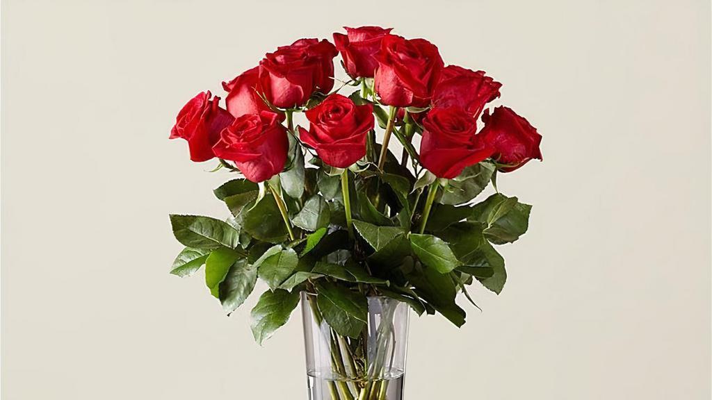 12 Long Stem Red Roses · This classic 12 Long Stem Red Rose Bouquet is a powerful symbol of passion or gratitude for anyone special in your life. One of the most iconic flowers of all, your recipient will feel nothing but love when these stunning roses arrive. Vase included. Item # B59S