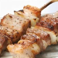 Grilled Pork Belly · Grilled pork belly skewered on a bamboo stick served with yakitori sauce. One Skewer per ord...