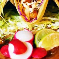 El Trio Tacos · Special. Taco plate with choice of flour or corn tortillas. the plate includes shrimp taco, ...