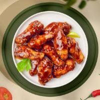 Smokey Bbq Sizzlers Boneless Wings · Fresh boneless chicken wings breaded, fried until golden brown, and tossed in barbecue sauce...