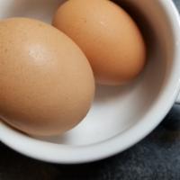 Hard Boiled Eggs · Hard boiled brown eggs. 
Organic feed, pasture raised hen brown eggs.