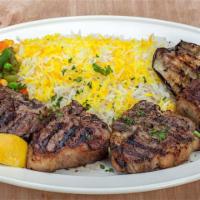 Lamb Chops · Four pieces of lamb chops marinated in olive oil, Greek herbs & broiled to taste.