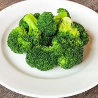 Side Broccoli · Blanched in hot water - no salt added. Vegan, vegetarian and gluten free.