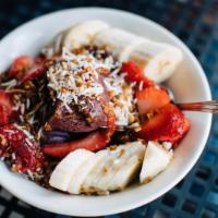 Amazon · Vegan. Açai served with house made granola, toasted coconut and fresh fruit.