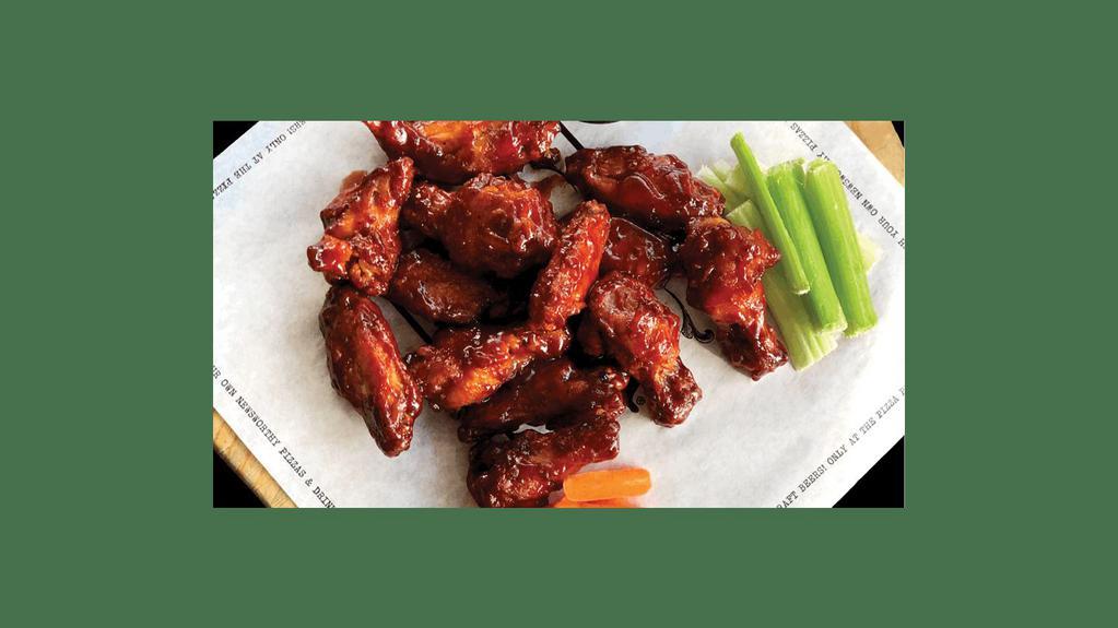 20 Large Wings. · 20 ct Traditional Bone in Wings with choice of wing sauce, and side. dipping sauce.
