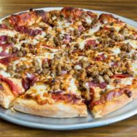 All Meat Pizza · Pepperoni, salami, chicken, beef, sauce, cheese
