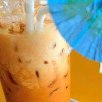 Thai Iced Tea 32 Oz. · Signature receipt Thai Tea with condense milk and evaporated milk.