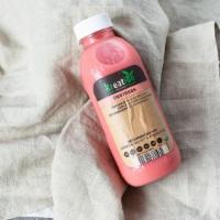 Destress Cold Pressed Juice · Strawberry, apple, and coconut.