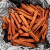 Sweet Potato Fries · Basket of sweet potato fries