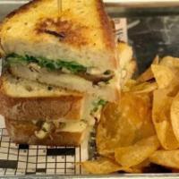 The Hipster Grilled Cheese · Grilled Cheese, with herb roasted Shiitake Mushrooms, Black Truffle Oil, Oven Roasted Tomato...