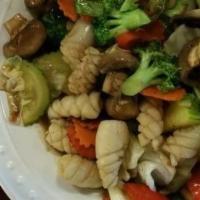 Cashew Nut · Vegan and Gluten free option. Sautéed with garlic, carrot, zucchini, onion, cashew nuts and ...