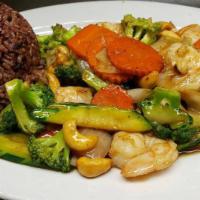 Mixed Vegetables · Vegan and Gluten free option. Sautéed mixed vegetables: broccoli, cabbage, zucchini, carrot,...