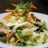 B&K House Salad · Mixed greens with sliced eggs, red onions tossed in a creamy and sweet house dressing topped...