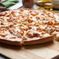 Halal Three Idiots Pizza Twist · This pizza has our signature creamy garlic sauce, fresh diced mozzarella cheese, halal garli...