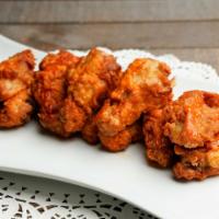 Crispy Chicken Wings (5Pc) · King style crispy Buffalo wings, Choice mild, medium or hot.