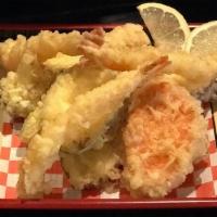 Shrimp & Vegetable Tempura · Served with soup or salad and rice.