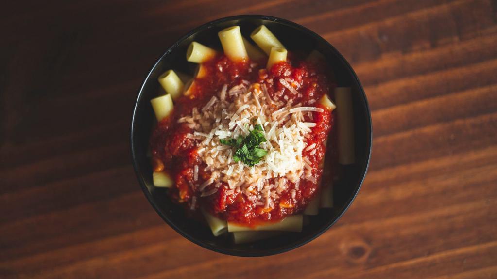 Kid'S Pasta · Ziti with choice of house marinara or butter and Parmesan.