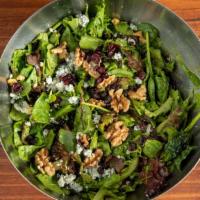 Privateer Salad (Full) · Mixed greens, privateer vinaigrette, danish blue cheese, candied walnuts, dried currants and...