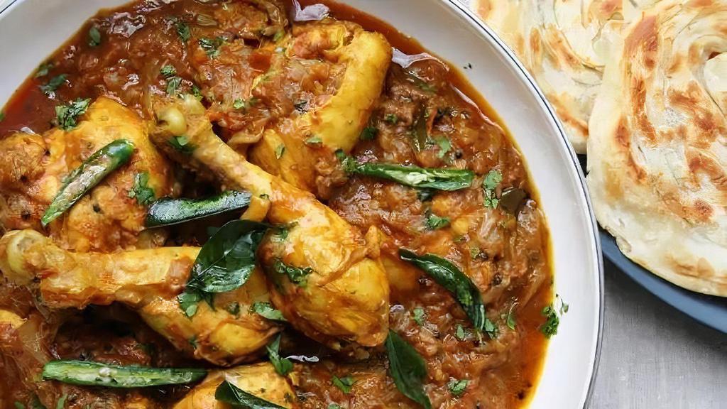 Chicken Curry · Boneless chicken cooked with herbs and spice mix.