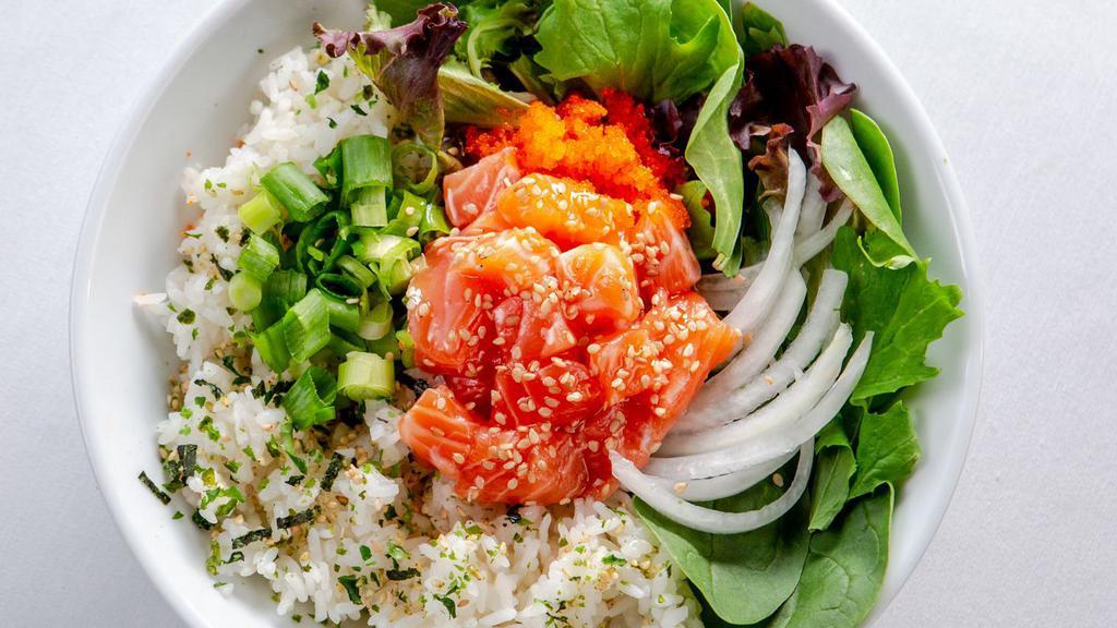 Small Poke Bowl · Served with 2 scoops of protein.