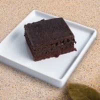 Gooey Fudgy Brownies · Double fudge chocolate brownie with chocolate chips
