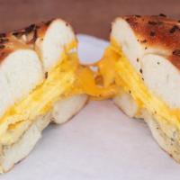 Egg & Cheese · Cage-free local egg with cheddar and american.