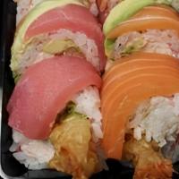 Jessica Roll · in : Crunch Roll
out : Salmon, Tuna, Avocado