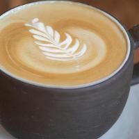 Vanilla Latte · with organic coffee and homemade vanilla syrup