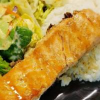 #12. Salmon · Grilled then topped w/ teriyaki sauce.