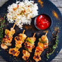 Chicken Kebab · Tender, marinated grilled chicken served à la carte. Add on any of our authentic, house-made...