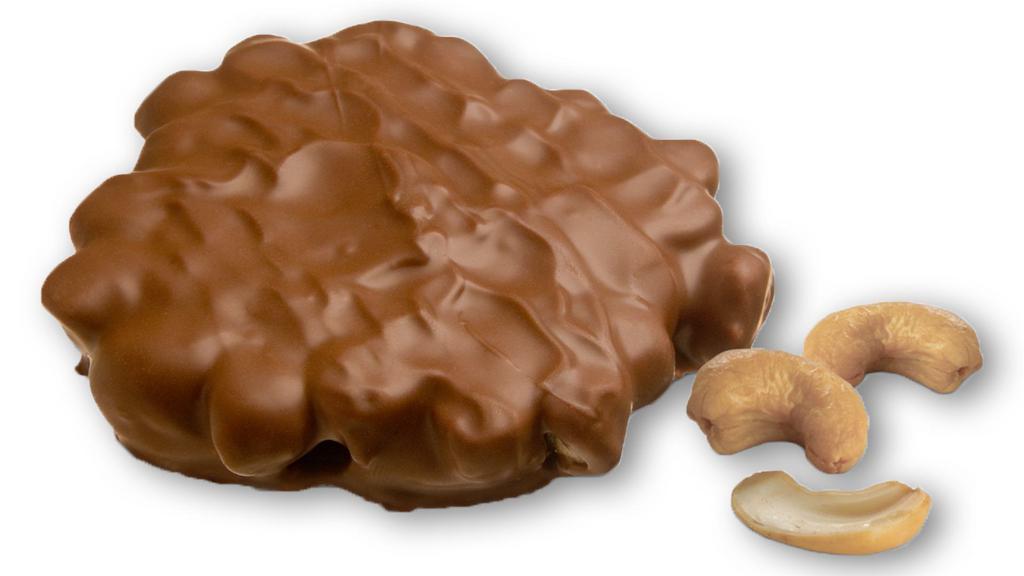Cashew Bear · Get two of our Cashew Bears; caramel center with loads of cashews covered in Milk Chocolate. Choose milk or dark; default will be milk chocolate.