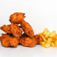 5 Piece Jumbo Hot Tender · 5 of our famous, jumbo, hand-breaded chicken tenders drenched in Nashville Hot Sauce. Choice...