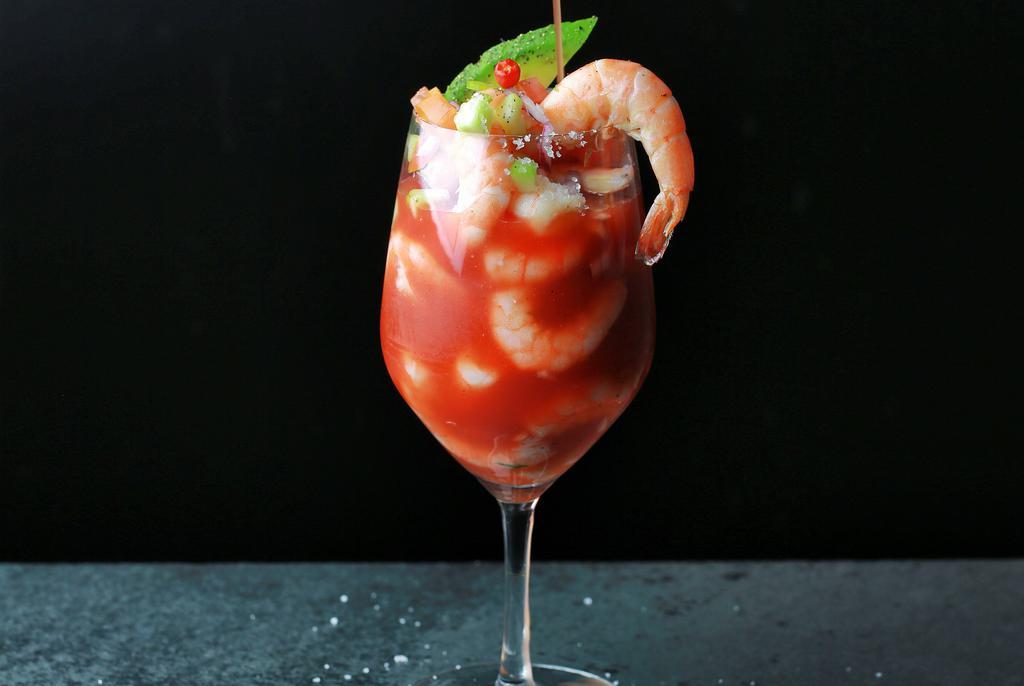 Shrimp Cocktail · Cooked shrimp in secret cocktail sauce