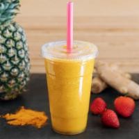 La Chica Smoothie · Coconut Water, Pineapple, Strawberries and Turmeric