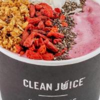 The Dragon Fruit Bowl · Acai Blended with Banana, Pineapple, Almond Milk, Dragon Fruit & Coconut Oil. Topped with Gr...